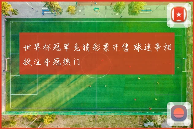 世界杯冠军竞猜彩票开售 球迷争相投注夺冠热门